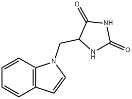 5-indolylmethylhydantoin 结构式