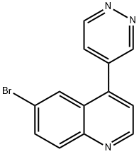 6-溴-4-(吡嗪-4-基)喹啉 结构式