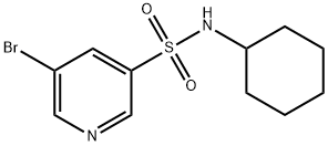 5-broMo-N-cyclohexylpyridine-3-sulfonaMide 结构式