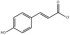 (E)-3-(4-羟基苯基)丙烯酰基 氯化物 结构式