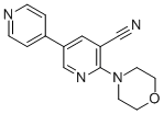 3-cyano-2-morpholino-5-(pyrid-4-yl)pyridine 结构式