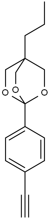 1-(4-ethynylphenyl)-4-propyl-2,6,7-trioxabicyclo(2.2.2)octane 结构式