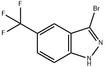 3-BROMO-5-(TRIFLUOROMETHYL)-1H-INDAZOLE 结构式