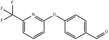 4-{[6-(Trifluoromethyl)pyridin-2-yl]oxy}benzaldehyde 结构式