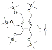 Trimethyl[(2,3,4,5,6-pentakis([(trimethylsilyl)oxy]methyl)benzyl)oxy]s ilane 结构式