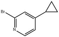 2-溴-4-环丙基吡啶 结构式