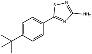 3-氨基-5-(4-叔丁基苯基)-1,2,4-噻二唑 结构式
