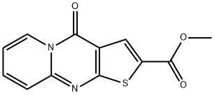 甲基 4-羰基-4H-吡啶并[1,2-A]噻吩并[2,3-D]嘧啶-2-羧酸酯 结构式