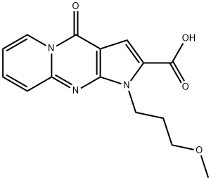 1-(3-甲氧基丙基)-4-羰基-1,4-二氢吡啶并[1,2-A]吡咯并[2,3-D]嘧啶-2-羧酸 结构式