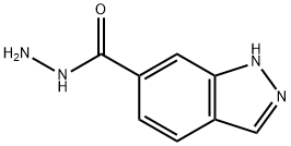 1H-吲唑-6-甲酰肼 结构式