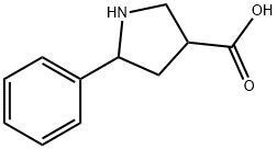 3-Pyrrolidinecarboxylic acid, 5-phenyl- 结构式