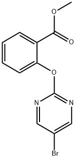 2-((5-溴嘧啶-2-基)氧基)苯甲酸甲酯 结构式