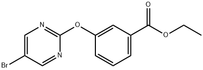 3-((5-溴嘧啶-2-基)氧基)苯甲酸乙酯 结构式