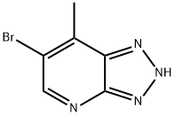 6-Bromo-7-methyl-2H-1,2,3-triazolo[4,5-b]pyridine 结构式