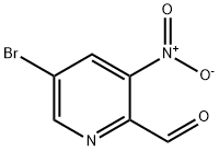 5-溴-3-硝基-吡啶-甲醛 结构式