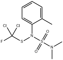 N-(Dichlorofluoromethylthio)-N',N'-dimethyl-N-o-tolylsulfamide 结构式