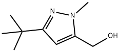 3-(1,1-二甲基乙基)-1-甲基-1H-吡唑-5-甲醇 结构式