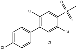 4-甲基磺酰基-2,3,4',6-四氯联苯 结构式