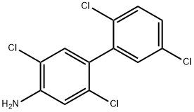 4-氨基-2,2,5,5-四氯联苯 结构式