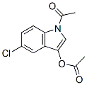 Acetic  acid  1-acetyl-5-chloro-1H-indol-3-yl  ester 结构式