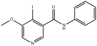 4-碘-5-甲氧基-N-苯基烟酰胺 结构式