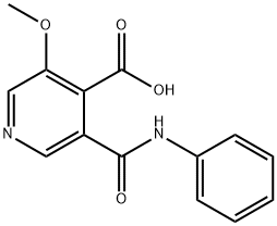 3-METHOXY-5-(PHENYLCARBAMOYL)ISONICOTINIC ACID 结构式