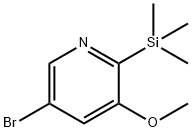 5-溴-3-甲氧基-2-(三甲基甲硅烷基)吡啶 结构式