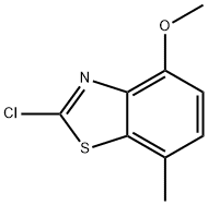 2-CHLORO-4-METHOXY-7-METHYL-BENZOTHIAZOLE 结构式