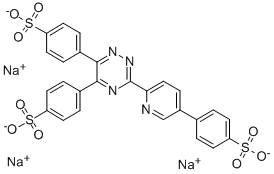 3-(4-PHENYL-2-PYRIDYL)-5,6-DIPHENYL-1,2,4-TRIAZINE TRISULFONIC ACID, TRISODIUM SALT 结构式