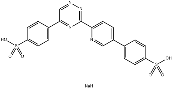 3-(4-苯基-2-吡啶)-5-苯基-1,2,4-噻嗪二磺酸钠 结构式