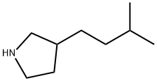 3-Isopentylpyrrolidine 结构式