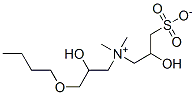 1-Propanaminium, 3-butoxy-2-hydroxy-N-(2-hydroxy-3-sulfopropyl)-N,N-dimethyl-, inner salt 结构式