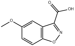 5-甲氧基-苯并[D]异噁唑-3-羧酸 结构式