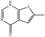 6-甲基-3H-噻吩[2,3-D]嘧啶-4-酮 结构式