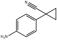 1-(4-氨基苯基)环丙烷甲腈 结构式