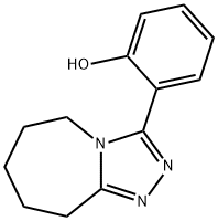 2-(6,7,8,9-四氢-5H- [1,2,4]三唑并[4,3-A]氮杂-3-基)-苯酚 结构式