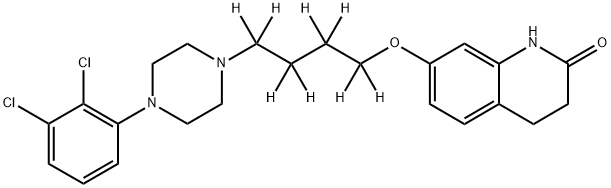 阿立哌唑氘代物(丁基)-D8 结构式