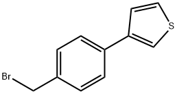 3-[4-(溴甲基)苯基]噻吩 结构式