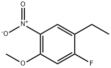 1-乙基-2-氟-4-甲氧基-5-硝基苯 结构式