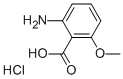 2-amino-6-methoxybenzoic acid hydrochloride 结构式