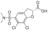 (2R)-6,7-dichloro-5-(dimethylsulfamoyl)-2,3-dihydrobenzofuran-2-carboxylic acid 结构式