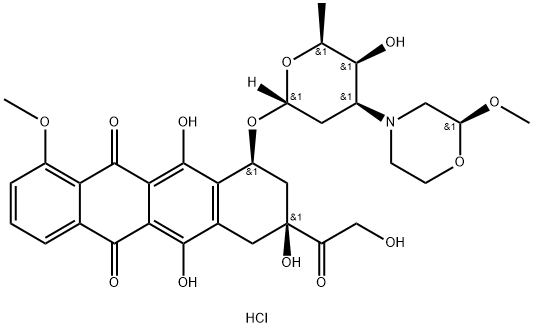 化合物 NEMORUBICIN HCL 结构式