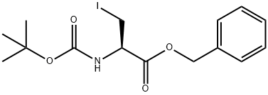 N-BOC-3-碘-L-丙氨酸苄酯 结构式