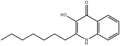 2-庚基-3-羟基-4(1H)-喹啉酮 结构式