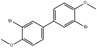 3,3'-二溴-4,4'-二甲氧基联苯 结构式