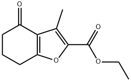 3-甲基-4-氧代-4,5,6,7-四氢-1-苯并呋喃-2-羧酸乙酯 结构式