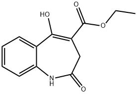 5-HYDROXY-2-OXO-2,3-DIHYDRO-1H-[1]BENZAZEPHE-4-CARBOXYLIC ACID ETHYL ESTER 结构式