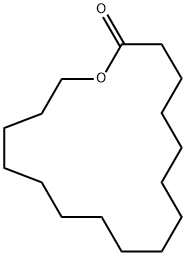 氧杂环十七烷-2-酮 结构式