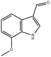 7-甲氧基吲哚-3-甲醛 结构式