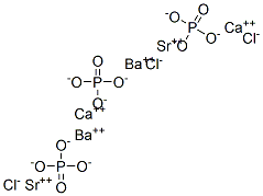 掺杂铕的钡钙锶氯化物磷酸盐 结构式